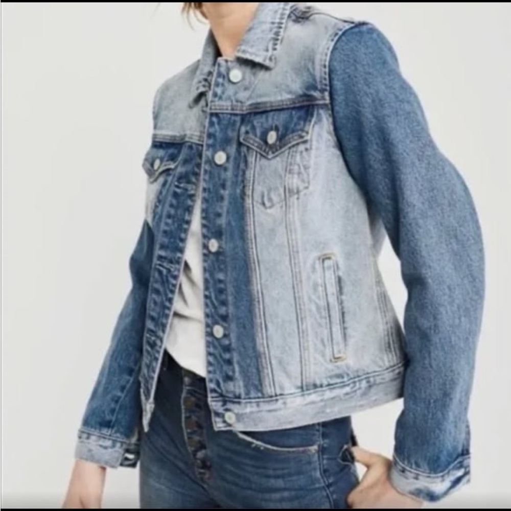 Abercrombie and fitch two tone Jean jacket